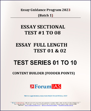 forum ias essay test series 2023