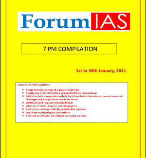 Forum Ias 7 PM Compilation for The Month Of January 2021 English Medium