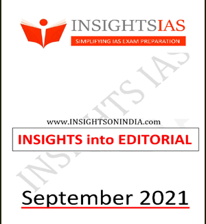 Insightsonindia IAS Monthly Editorial Printed Notes September 2021 English Medium