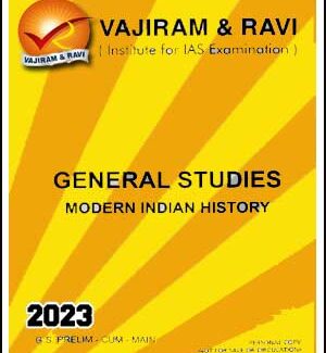 Vajiram & Ravi GS Modern Indian History Yellow Book 2023 English Medium Printed Notes 