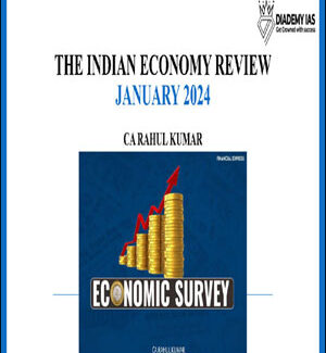 Diademy Ias The Indian Economy Review January 2024 By Rahul Kumar English Medium