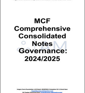 Atish Mathur Magna Carta Governance Notes 2024-25