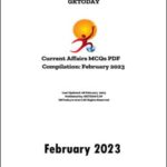 GK Today Monthly Current Affairs MCQ Compilation February 2023 Printed Notes English Medium
