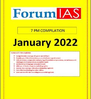 Forum Ias 7 PM Compilation for The Month Of January 2022 English Medium