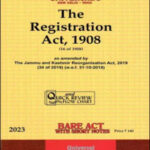 LexisNexis Universal’s The Registration Act, 1908 Bare Act With Short Notes Original Book 2023 Edition English Medium