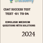 Unacademy Ias CSAT Success Test Series 01 To 04 English Medium 2024