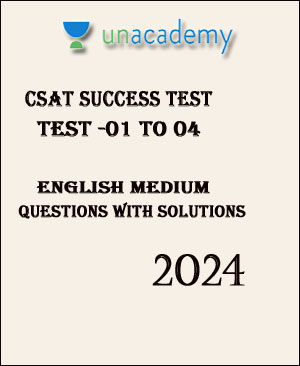 Unacademy Ias CSAT Success Test Series 01 To 04 English Medium 2024