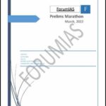 Forum IAS Compilation For The Month Of March 2022 Prelims Marathon English Medium Printed Notes