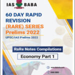 IAS Baba's 60 Day Rapid Revision Rare Prelims Series 2022 Economy Part-I English Medium