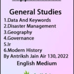 Topper Notes General Studies By Antriksh Jain Sir Rank 130, 2022 English Medium