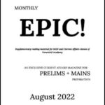 Forum IAS Monthly Prelims Epic Current Affairs August 2022 English Medium