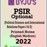 Byju's IAS PSIR Optional Paper-I+II Printed Notes English Medium 2022