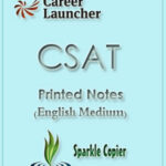 Career Launcher CSAT Printed Notes English Medium