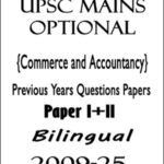 UPSC Mains Optional Commerce And Accountancy Previous Years Questions Papers I+II Bilingual 2009-25