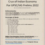 Crux of Indian Economy for UPSC - Ias Prelims 22nd Edition May 2022 English Medium