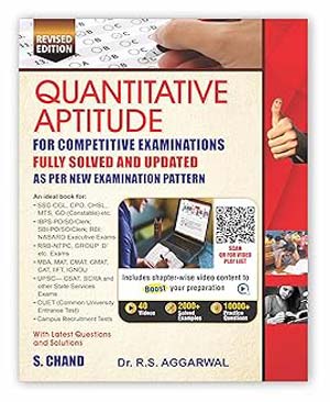 Dr RS Aggarwal Quantitative Aptitude CSAT-S. Chand