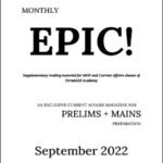Forum IAS Monthly Prelims Epic Current Affairs September 2022 English Medium