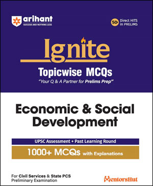 Arihant Economics and Social Development Topicwise MCQs Ignite