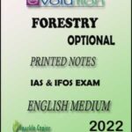 Evolution IAS Forestry Optional Printed Notes For IAS & IFOS Examination English Medium 2022