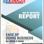 GS Score Gist of Important Report Ease of Doing Business By World Bank Printed Notes 2022 English Medium