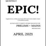 Forum IAS Monthly Prelims Epic Current Affairs April 2021 English Medium Notes