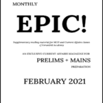 Forum IAS Monthly Prelims Epic Current Affairs Feburary 2021 English Medium Notes