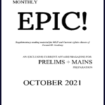 Forum IAS Monthly Prelims Epic Current Affairs October 2021 English Medium Notes