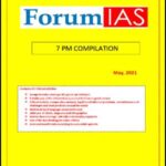 Forum Ias Monthly 7PM Compilation Editorial May 2021 Printed Notes English Medium
