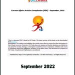 GK Today Monthly Current Affairs Compilation September 2022 Printed Notes English Medium 