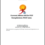 GK Today MCQ Compilation July 2021 Printed Notes English Medium