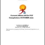 GK Today MCQ Compilation October 2021 Printed Notes English Medium