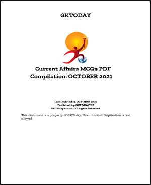 GK Today MCQ Compilation October 2021 Printed Notes English Medium