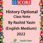 Gs Score History Optional Class Notes By Rashid Yasin English Medium 2022