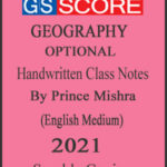 GS Score IAS Geography Optional Handwritten Class Notes By Prince Mishra English Medium