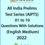 IAS Baba All India Prelims Test Series (AIPTS) 01 to 10 English Medium 2022