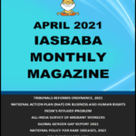 IAS Baba Monthly Magazine April Current Affairs 2021 English Medium