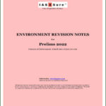 IAS4Sure Environment Revision Notes For Prelims English Medium 2022
