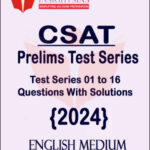 Insight Ias CSAT Wise Prelims Test Series 01 to 10 Questions With Solutions English Medium 2024