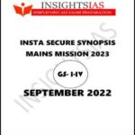 Insights IAS Mains Secure Synopsis September Printed Notes 2022 English Medium