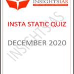 Insights IAS Insta Static Quiz Monthly Compilation December 2020 Printed Notes English Medium
