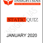 Insights IAS Insta Static Quiz Monthly Compilation January 2020 Printed Notes English Medium