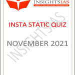 Insights IAS Insta Static Quiz Monthly Compilation November 2021 Printed Notes English Medium