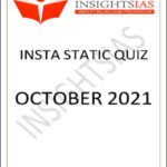 Insights IAS Insta Static Quiz Monthly Compilation October 2021 Printed Notes English Medium