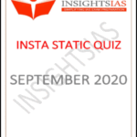 Insights IAS Insta Static Quiz Monthly Compilation September 2020 Printed Notes English Medium