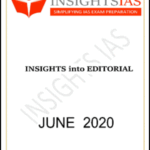 Insightsonindia IAS Monthly Editorial Printed Notes June 2020 English Medium