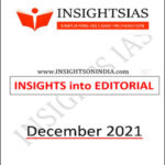 Insightsonindia IAS Monthly Editorial Printed Notes December 2021 English Medium