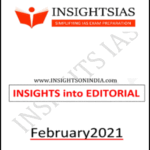 Insightsonindia IAS Monthly Editorial Printed Notes Feburary 2021 English Medium