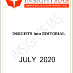 Insightsonindia IAS Monthly Editorial Printed Notes July 2020 English Medium