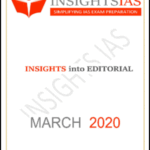 Insightsonindia IAS Monthly Editorial Printed Notes March 2020 English Medium