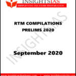 Insightsonindia Ias Monthly RTM Compilation Prelims September 2020 Printed Notes English Medium